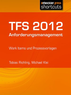 cover image of TFS 2012 Anforderungsmanagement